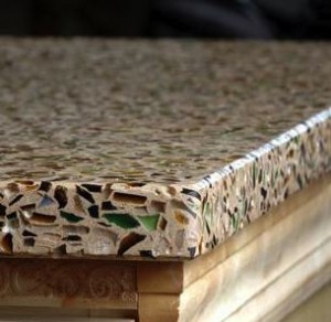 Recycled Glass Countertop