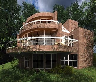 syntheticstuccosiding Brick Veneer Used On a Home Exterior